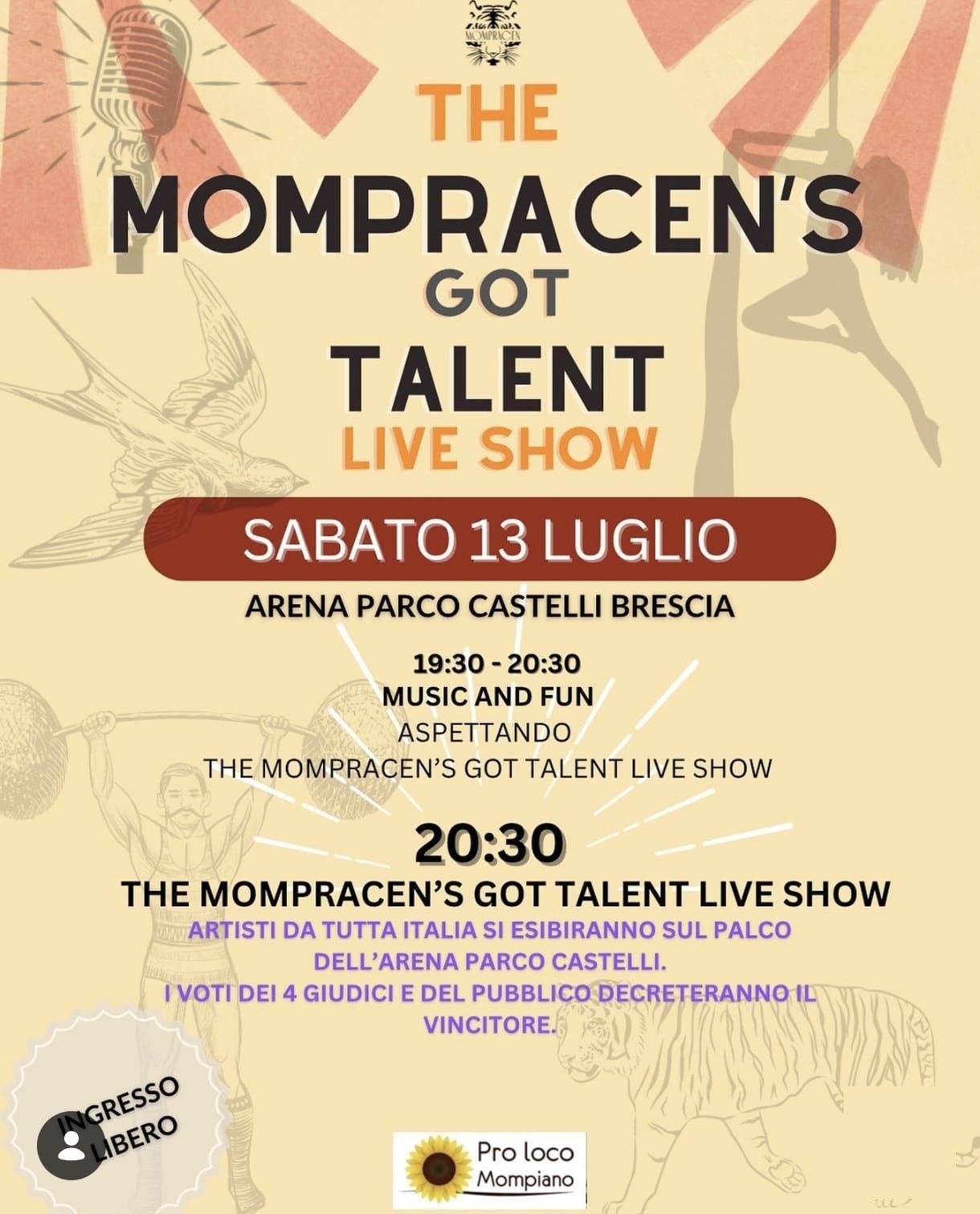 Locandina The Mompracen's Got Talent Live Show 2024