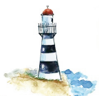 Piccolo faro ad acquarello